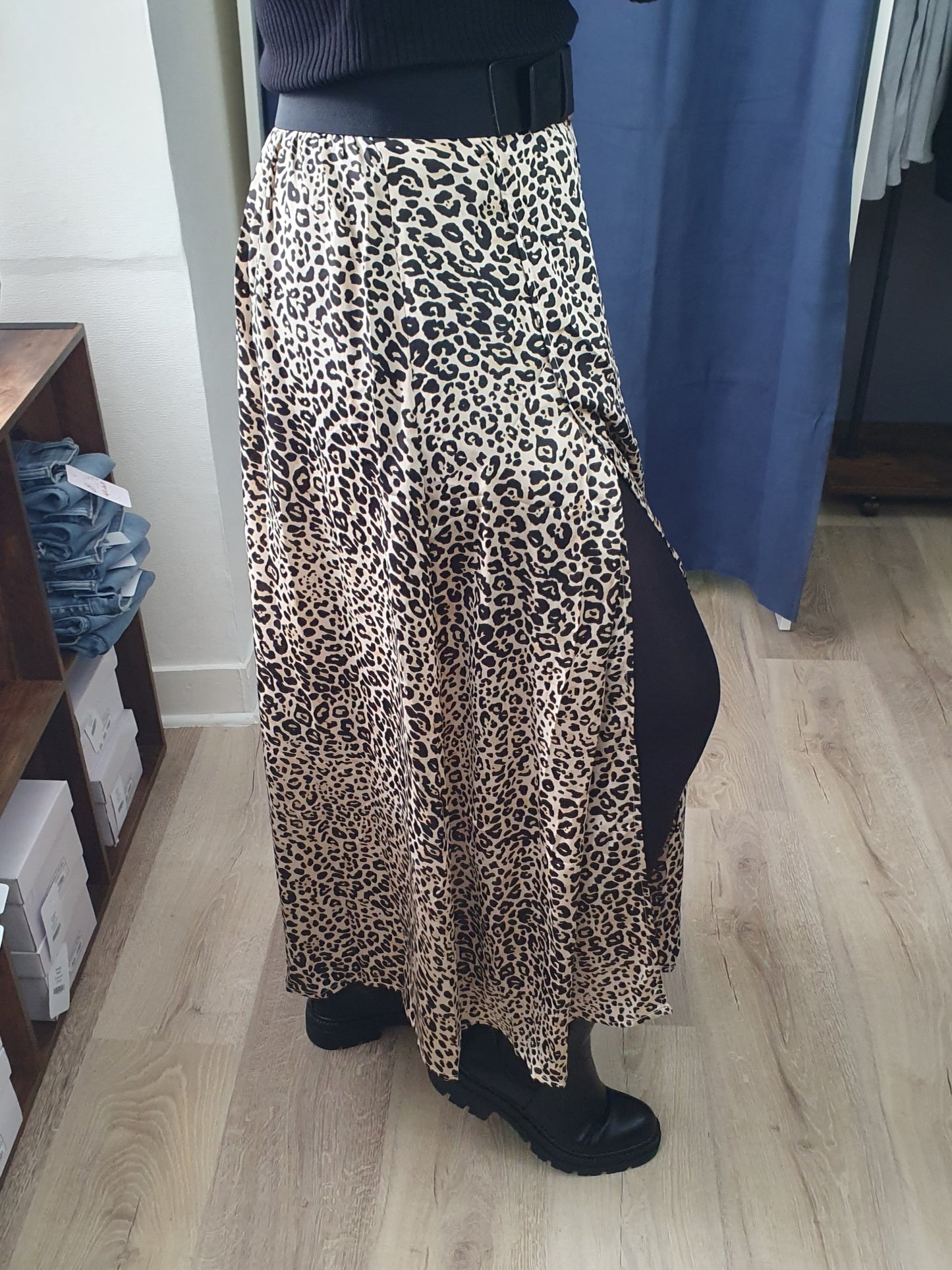 Jupe longue LEOPARD