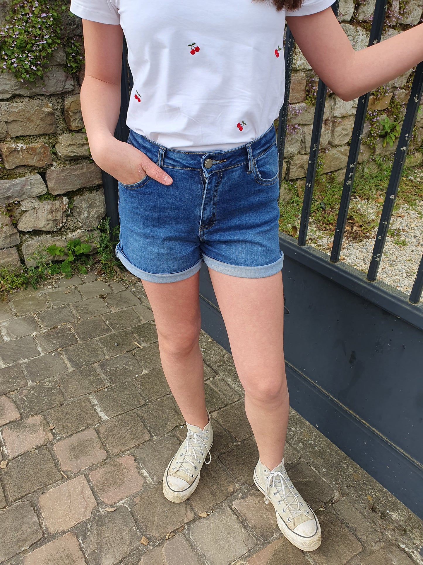 Short en jean COEUR