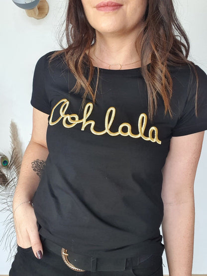 T-shirt OOHLALA (noir/or)