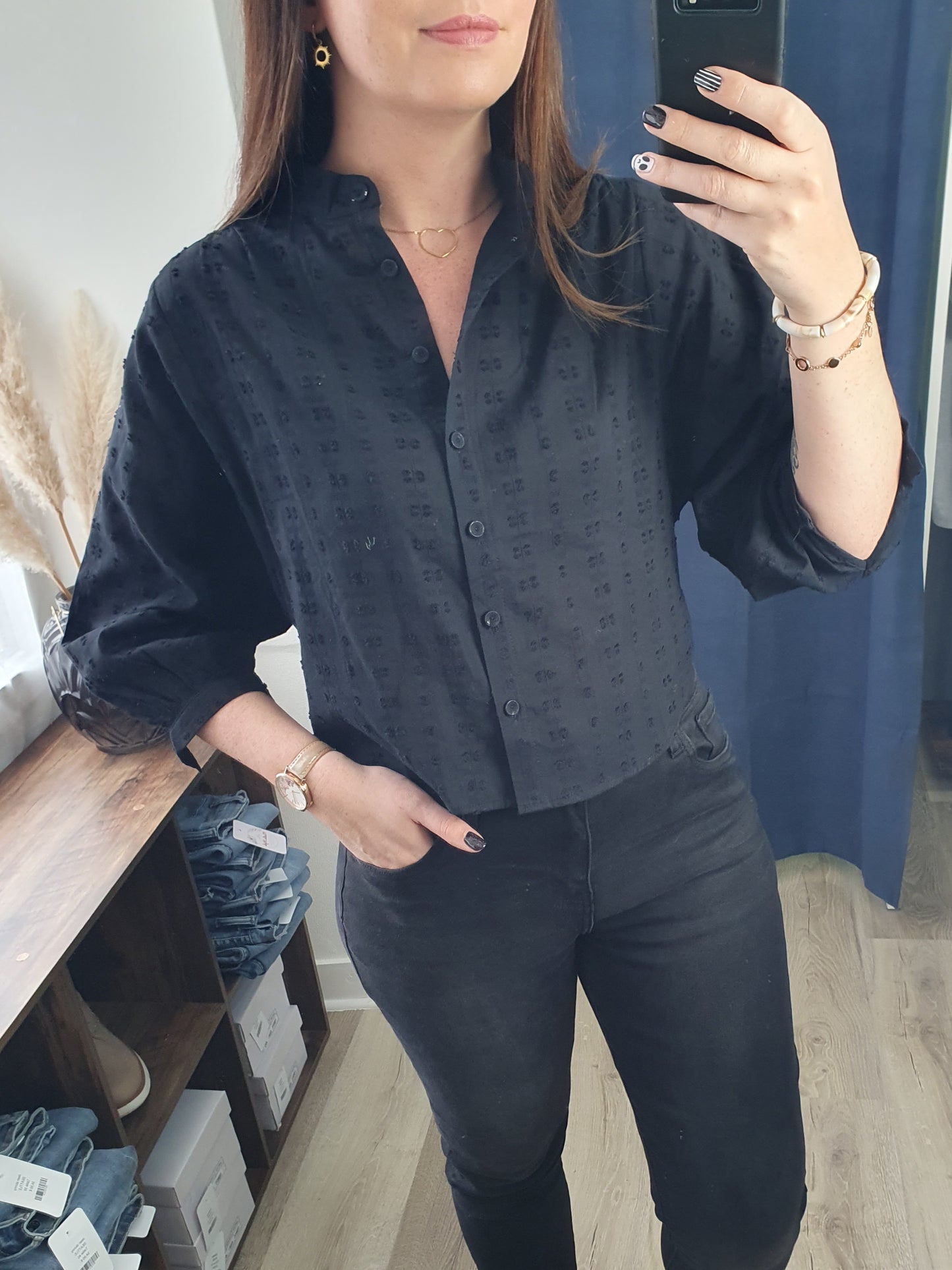 Blouse SAUMUR (noir)