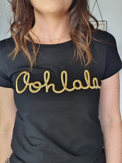 T-shirt OOHLALA (noir/or)