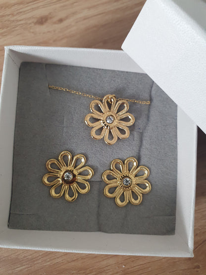 PARURE Collier + Boucles d'oreilles