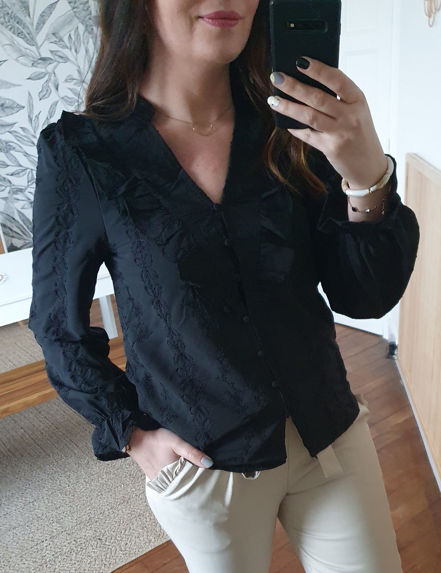 Blouse noire ST MALO